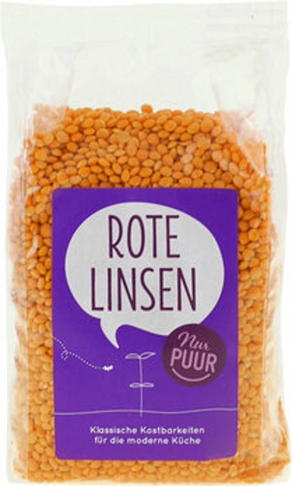 Produktfoto zu Linsen rot Tüte 500g (NPU)