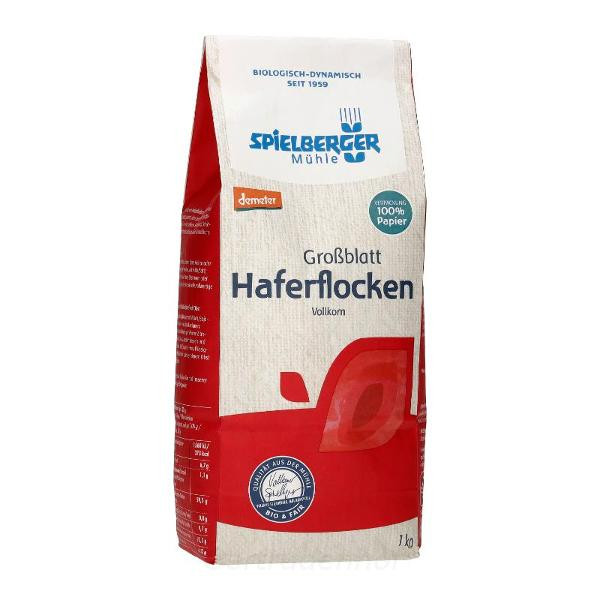 Produktfoto zu Haferflocken Großblatt 1kg SPI