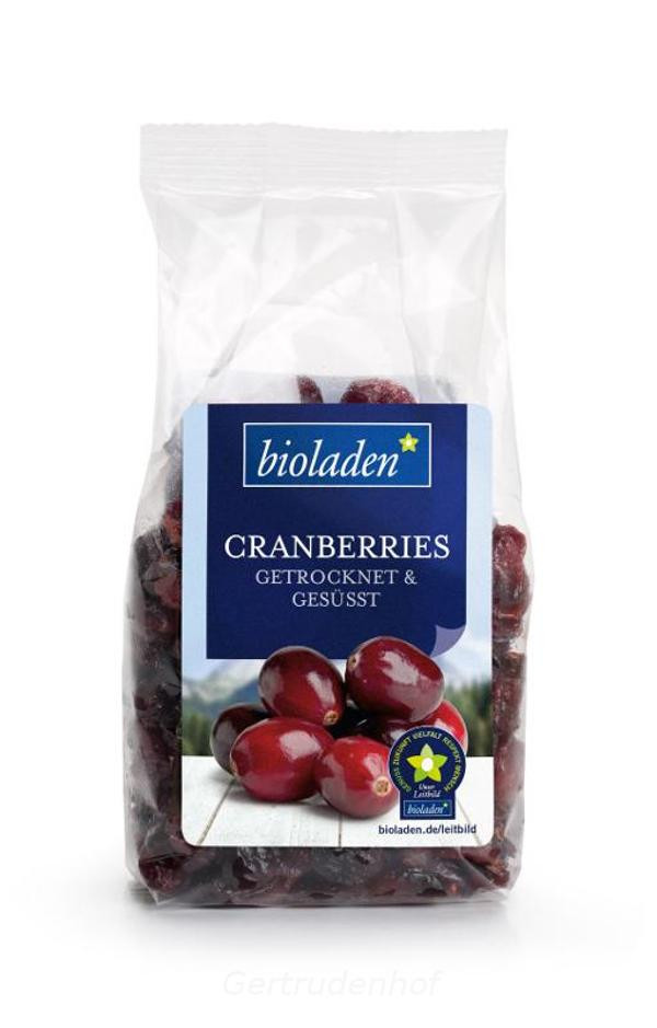 Produktfoto zu Cranberries gesüßt 200 g WBI