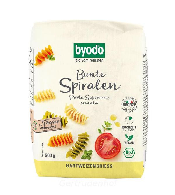 Produktfoto zu Spiralen semola bunt 500g BYO